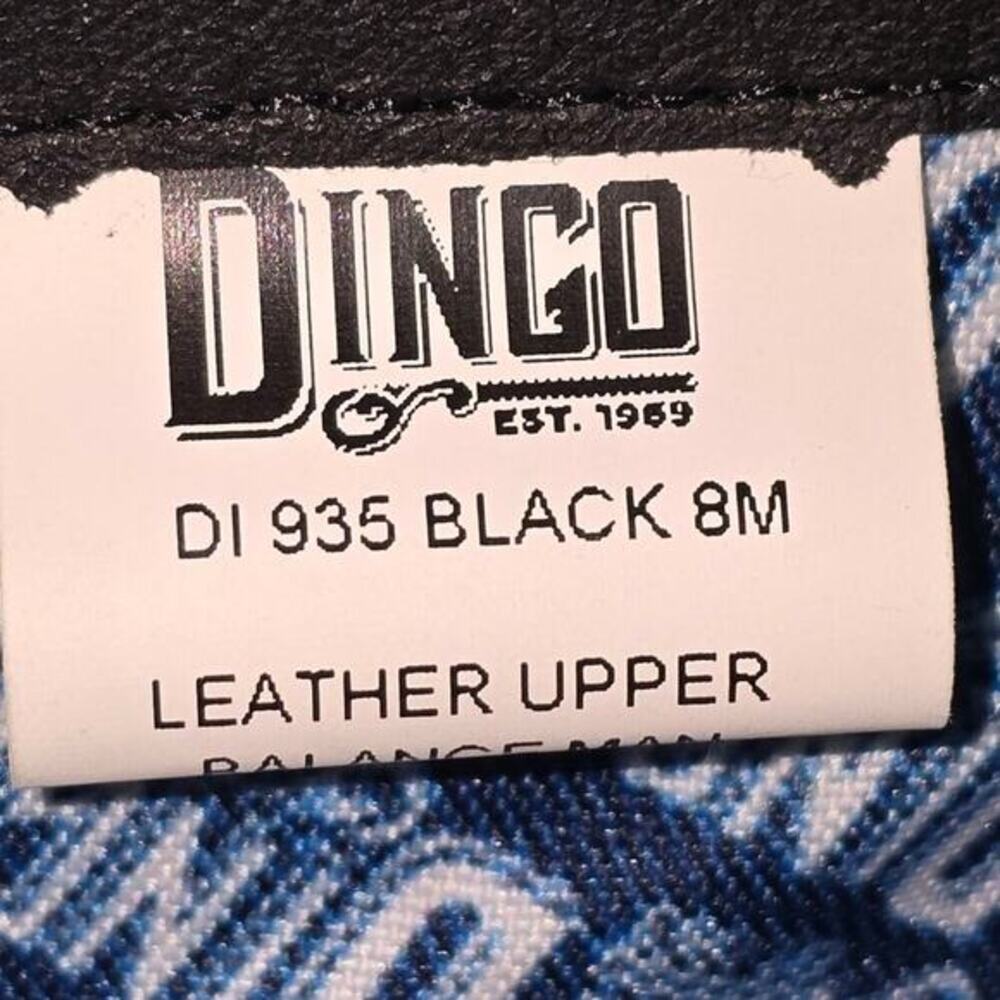 Dingo Black Suede Leather Western Hassie Cowboy Fringe Boots Size 8 New - Picture 8 of 9